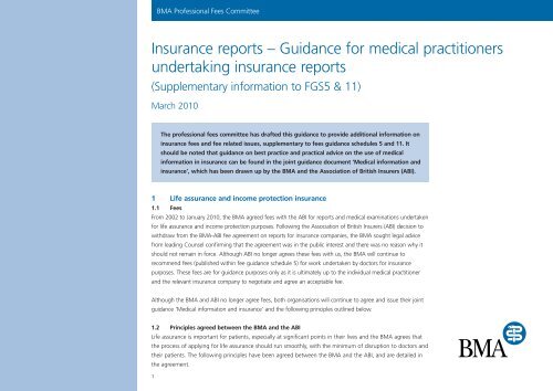 Certificates and Forms - GP Insurance Report - No Examination