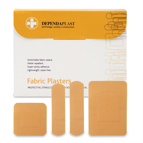 Plasters, Dependaplast Fabric, Assorted, 100pk